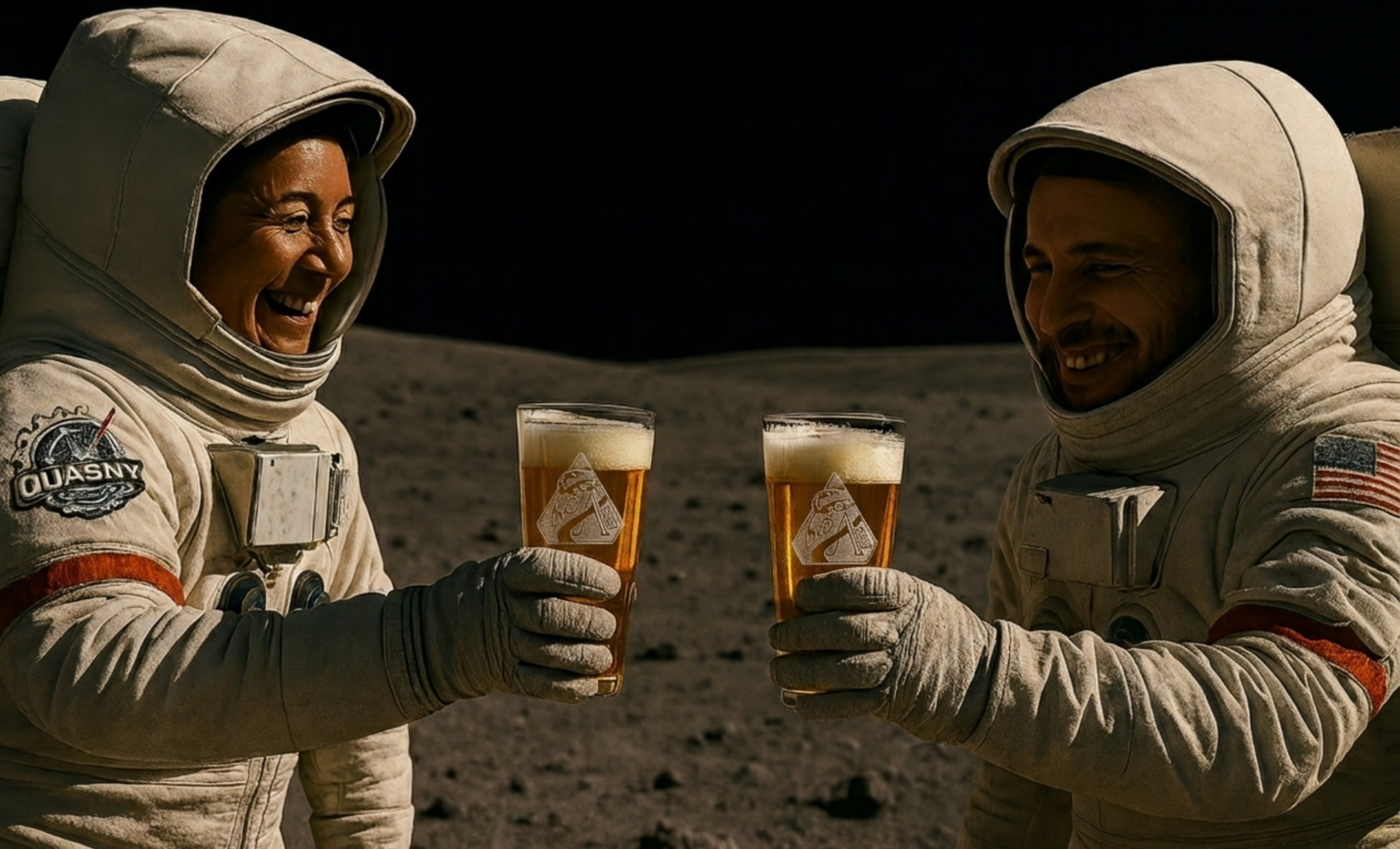 Artemis II Etched Pint Glass — 16oz