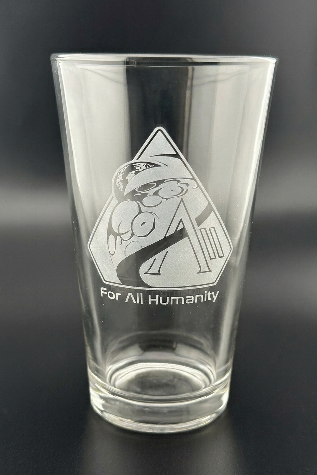 Artemis II Etched Pint Glass — 16oz