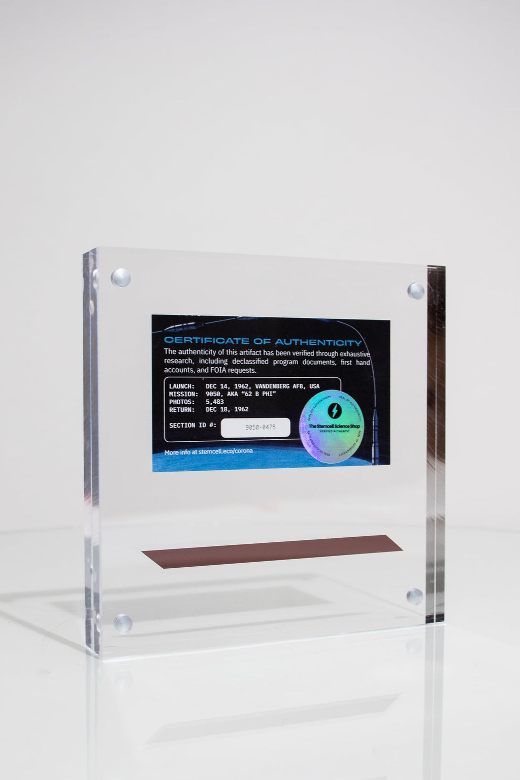 Corona Spy Satellite Telemetry Data Section