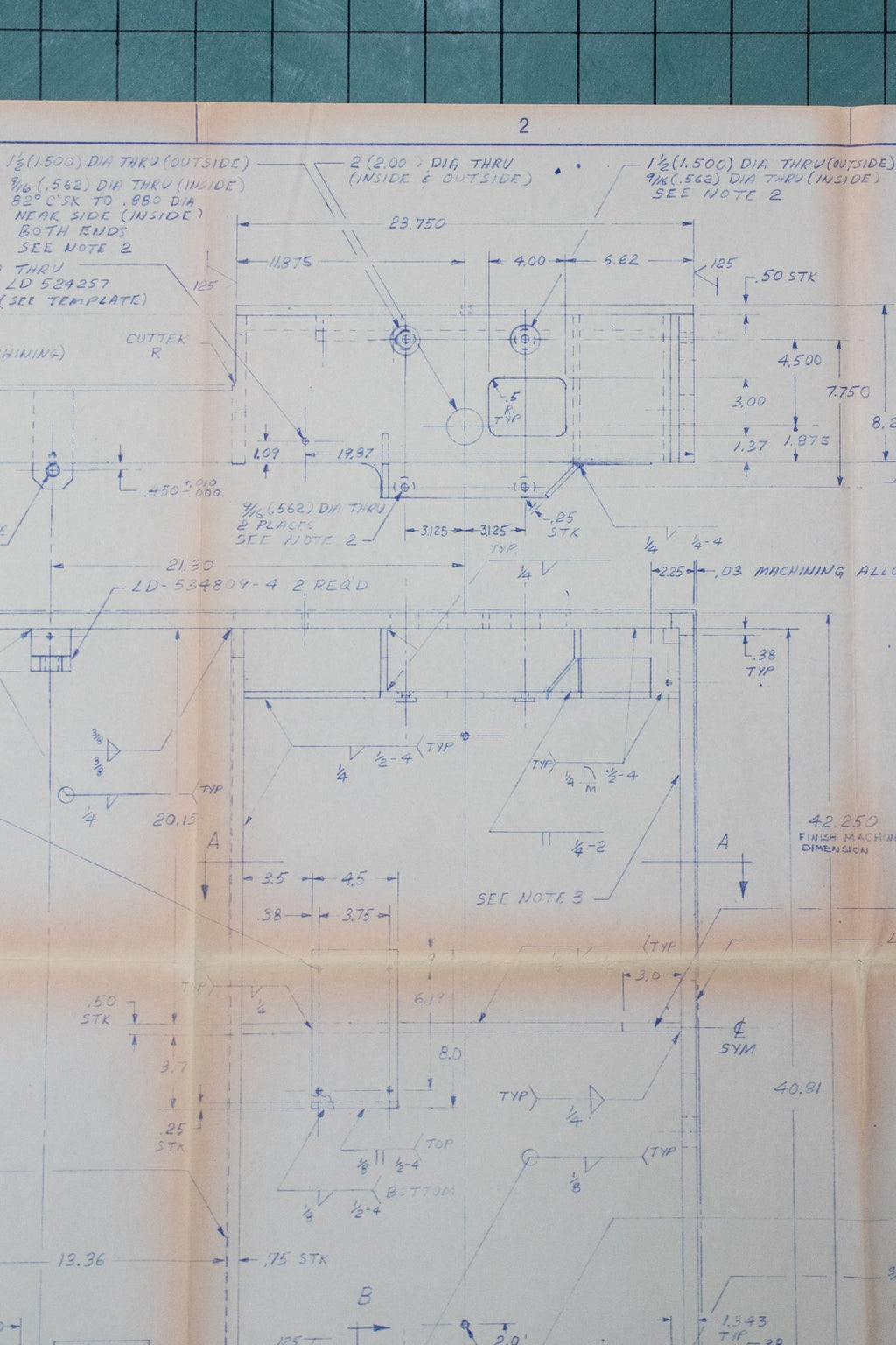 NASA Space Shuttle Blueprint Fragment